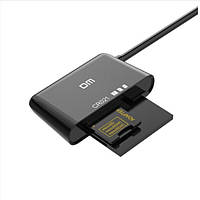 Картридер DM CR021 USB-A 3in1 (SD / micro SD / CF card) USB 3.0 Black