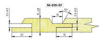 Фрезы по дереву 125х32 для изготовления обшивочной доски (угловая евровагонка) М-019-07