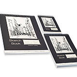 Альбом для скетчингу та малювання на спіралі формат паперу А5 250 г\м2 для 50 аркушів, Відеоогляд!, фото 2