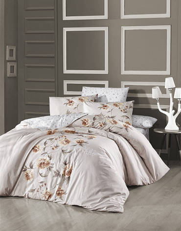 Комплект постельного белья First Choice Ranforce "Luisa Ekru" R 06, фото 1