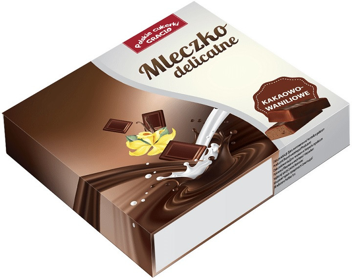 Цукерки шоколадні Пташине молоко Mleczko Delikatne какао-ваніль Gracio 148 г Польща(10шт/1уп)
