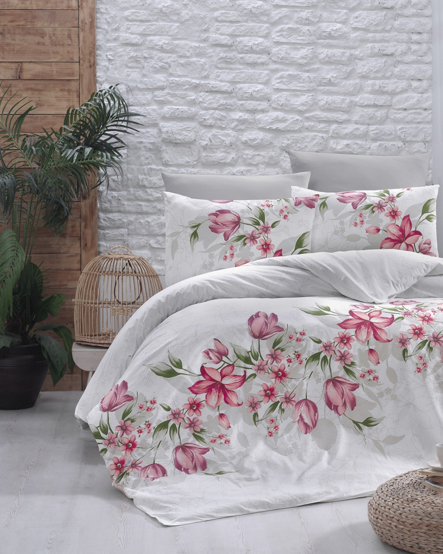 Комплект постільної білизни First Choice Ranforce "Riella Kirmizi" R 56