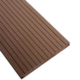 Террасна дошка шовна Holzdorf Масив Brush 140х20х2400 мм Каштан