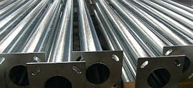 Опора вуличного освітлення сталева оцинкована кругла конічна 3 м/3мм