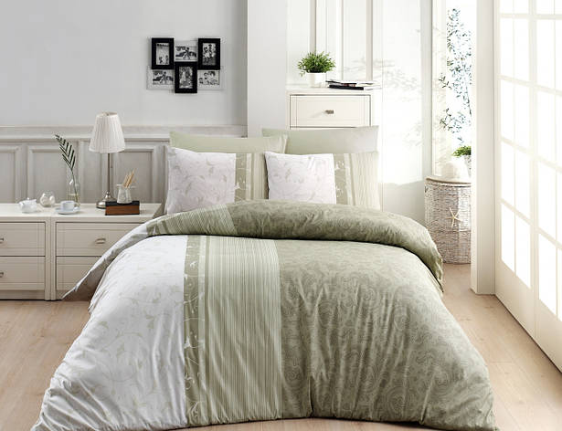 Комплект постільної білизни First Choice Ranforce "Peitra Yesil" R 81, фото 1