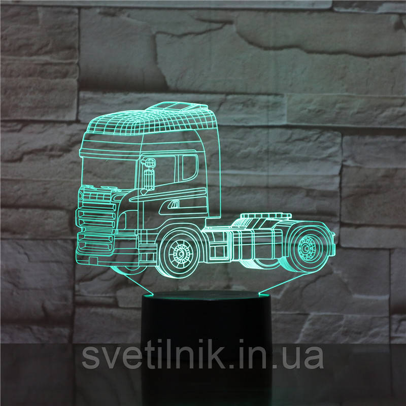 Вантажівка, Змінна пластинка на 3D світильник