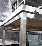 Стіл обробний із полицею з неіржавкої сталі 100х60 см, фото 4