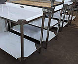 Стіл обробний із полицею з неіржавкої сталі 100х60 см, фото 2