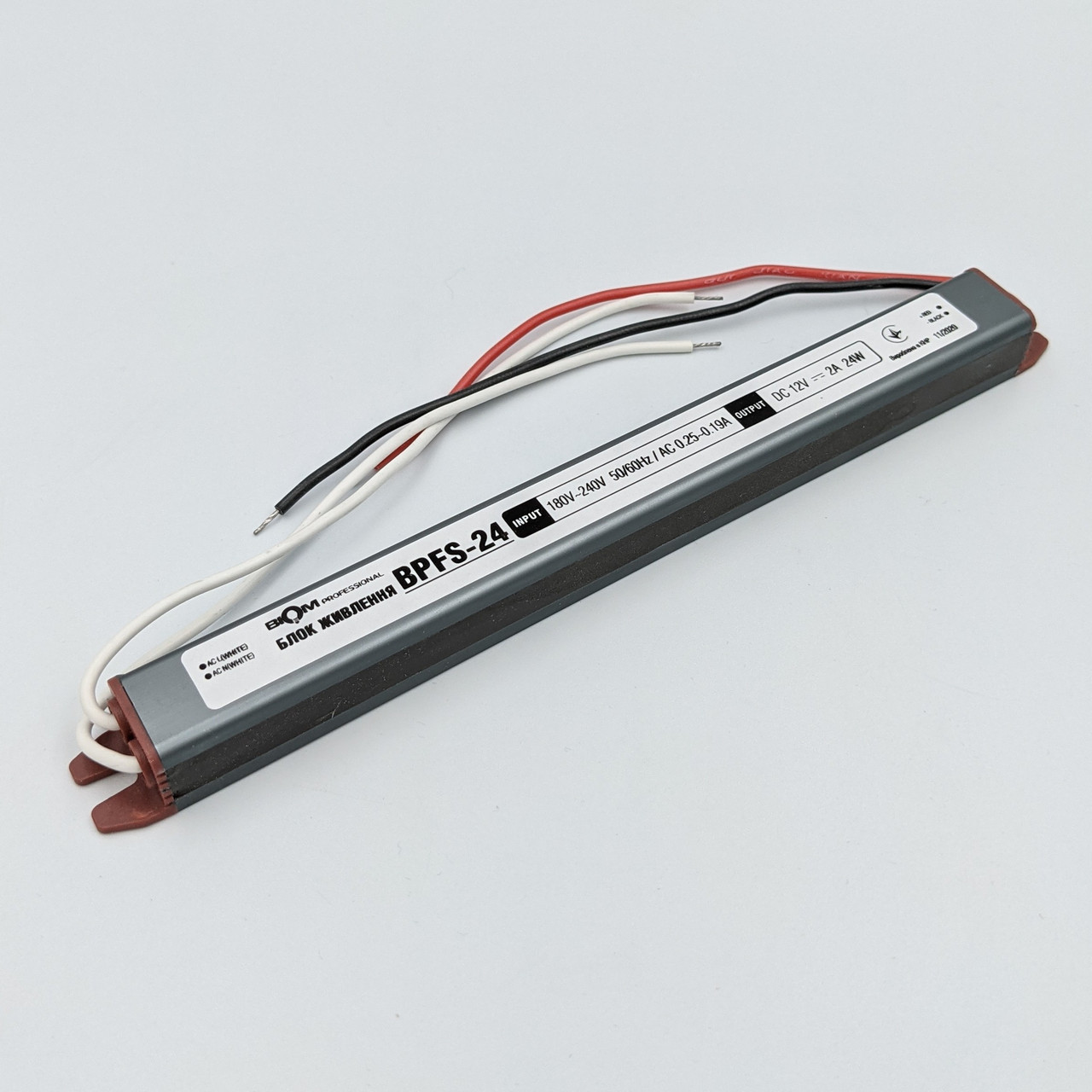Вузький блок живлення IP67 BIOM Professional DC12 24W BPFS-24 2А