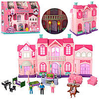 Будиночок 16427 фігурки 3 шт., меблі, муз., світло, бат., кор., 50-36-10,5 см.