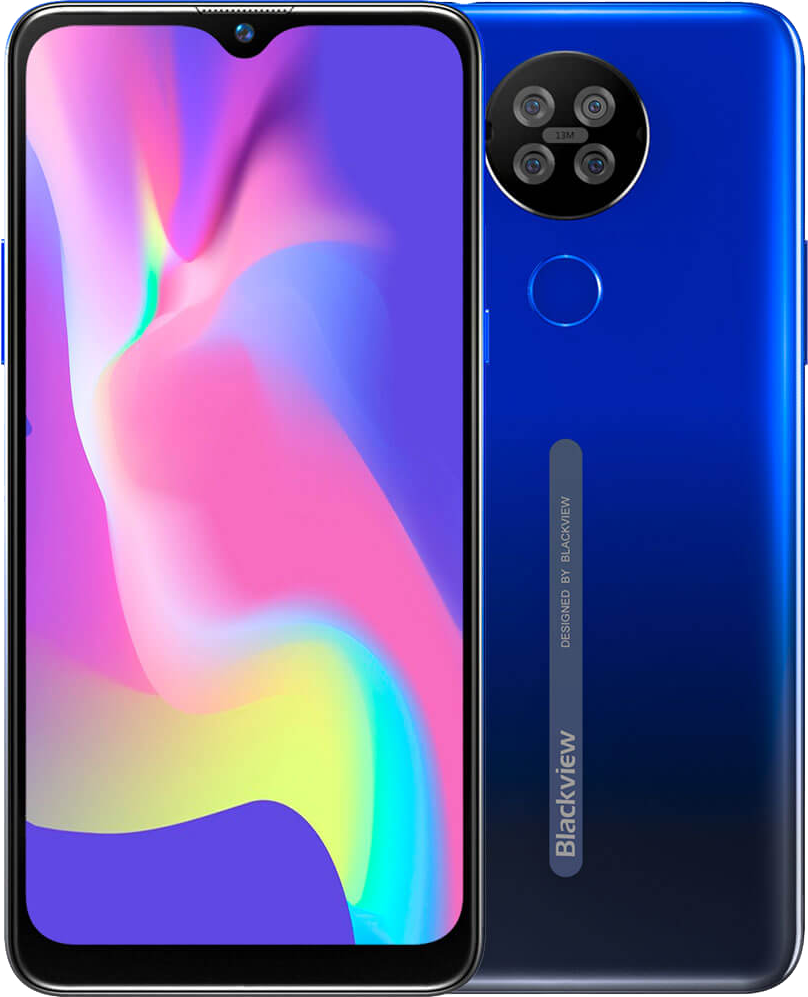Blackview A80s 4/64Gb, 4200 mAh, 4G, Android 10, 13 Мп, IPS-дисплей 6.21", Смартфон Blackview A80S Dreamy Blue