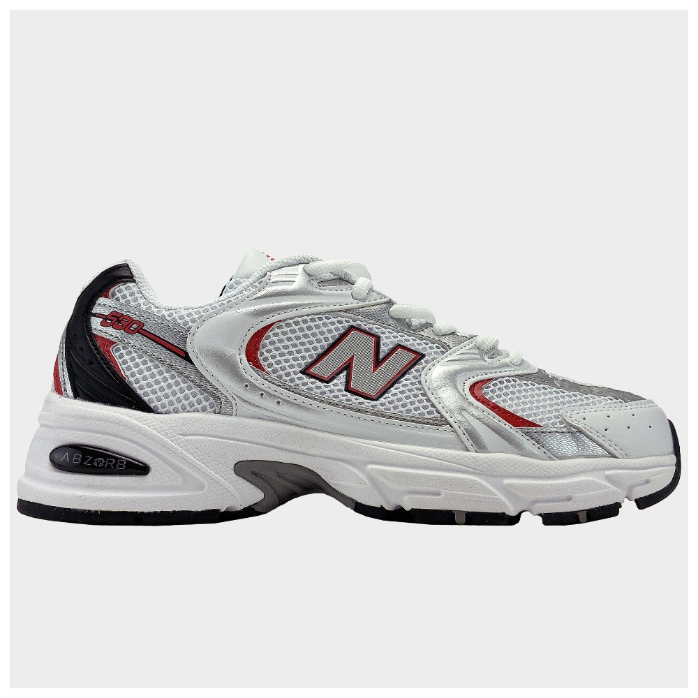 Мужские / Женские Кроссовки New Balance 530 Silver Red, Кроссовки Нью ...