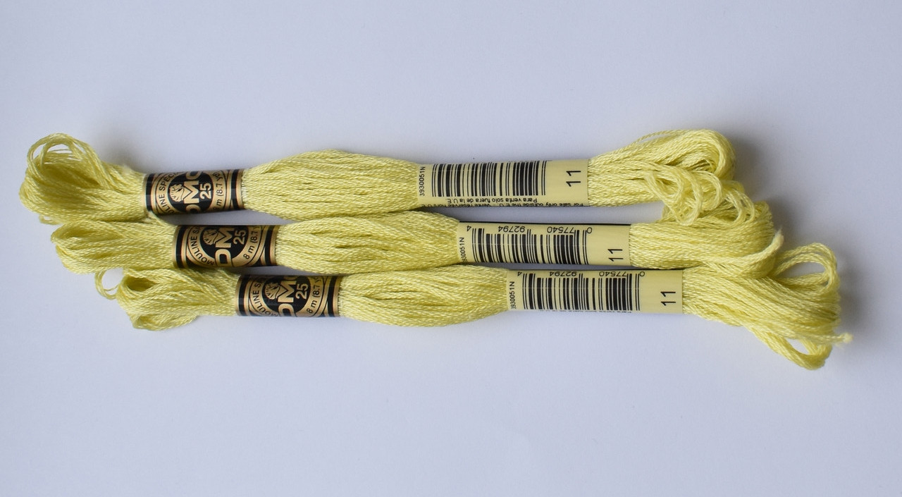 Нитки муліне DMC колір 11 ніжно-зелений св., Арт.117, фото 1