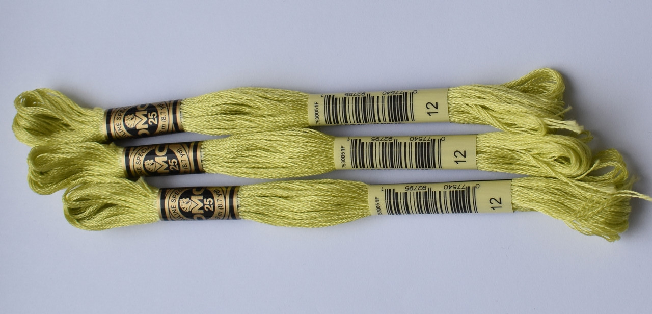Нитки муліне DMC колір 12 ніжно-зелений, арт.117
