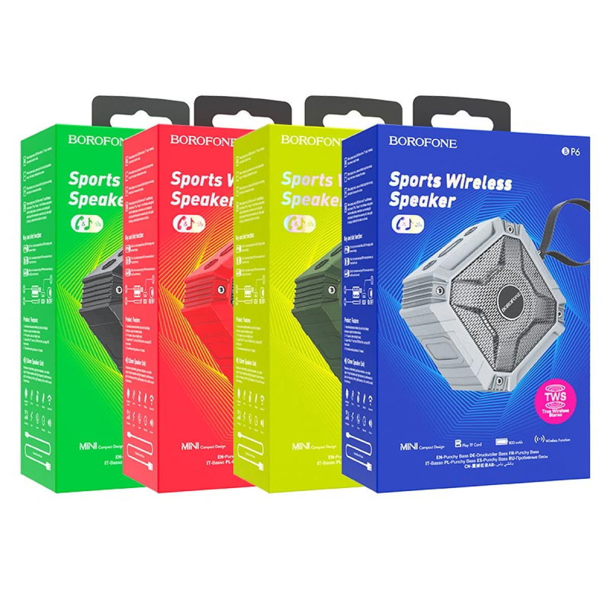 Портативна колонка Bluetooth Original Borofone BP6 sports 99*99*60 мм