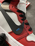 Чоловічі кросівки Nike Air Jordan 1 Red x Off White, чоловічі кросівки найк аїр джордан 1, фото 5
