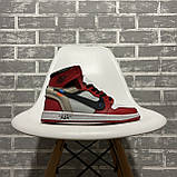 Чоловічі кросівки Nike Air Jordan 1 Red x Off White, чоловічі кросівки найк аїр джордан 1, фото 7