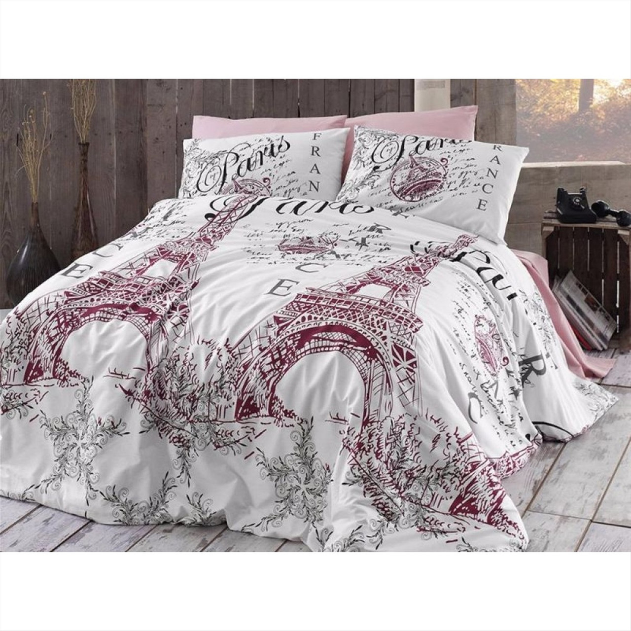 Комплект постільної білизни First Choice Ranforce "Romantica Pudra" R 231