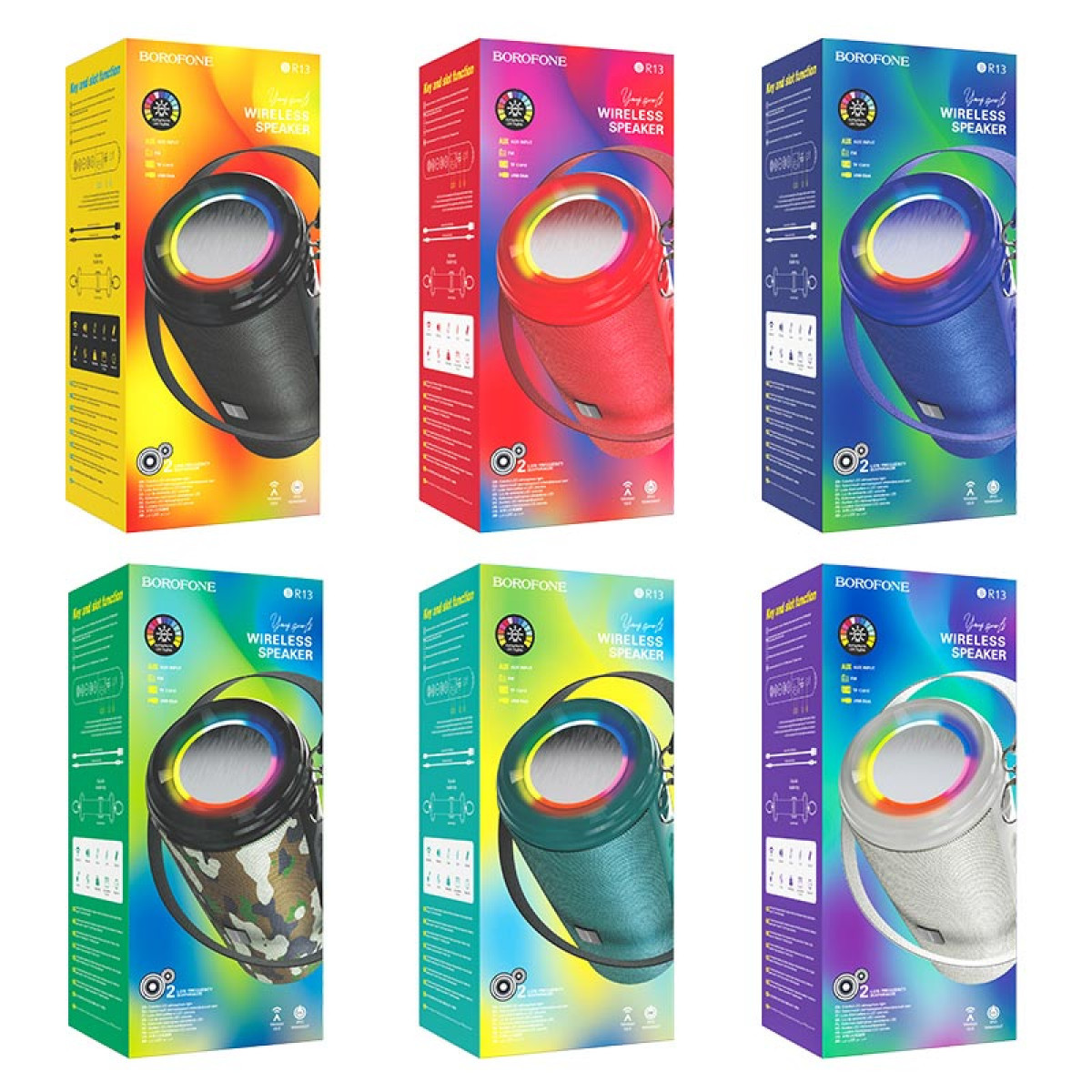 Портативна колонка Bluetooth V5.0 Original Borofone BR13 Young sports 221*99*101 мм