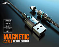 Магнітний кабель USB \ micro USB Magnetic MOXOM (MX-CB38) черный