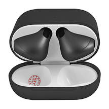 Бездротові навушники AirPods 4 Pro mini original bluetooth з кейсом, стерео гарнітура, колір графіт, фото 2