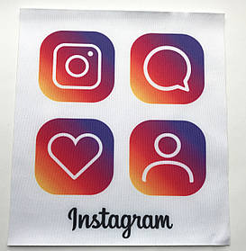 Нашивка Instagram/Інфстаграм 190х210 мм
