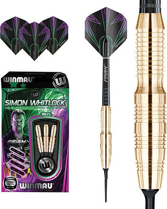 Дротики для гри в електронний дартс Simon Whitlock Winmau Англия 18 грамм, фото 1
