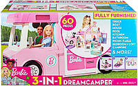 Игровой набор кемпер трейлер Барби Barbie 3 в 1 машина дом на колесах фургон для путешествий GHL93 оригинал