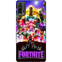 Силиконовий бампер чехол для Xiaomi Redmi 9T з рисунком Fortnite