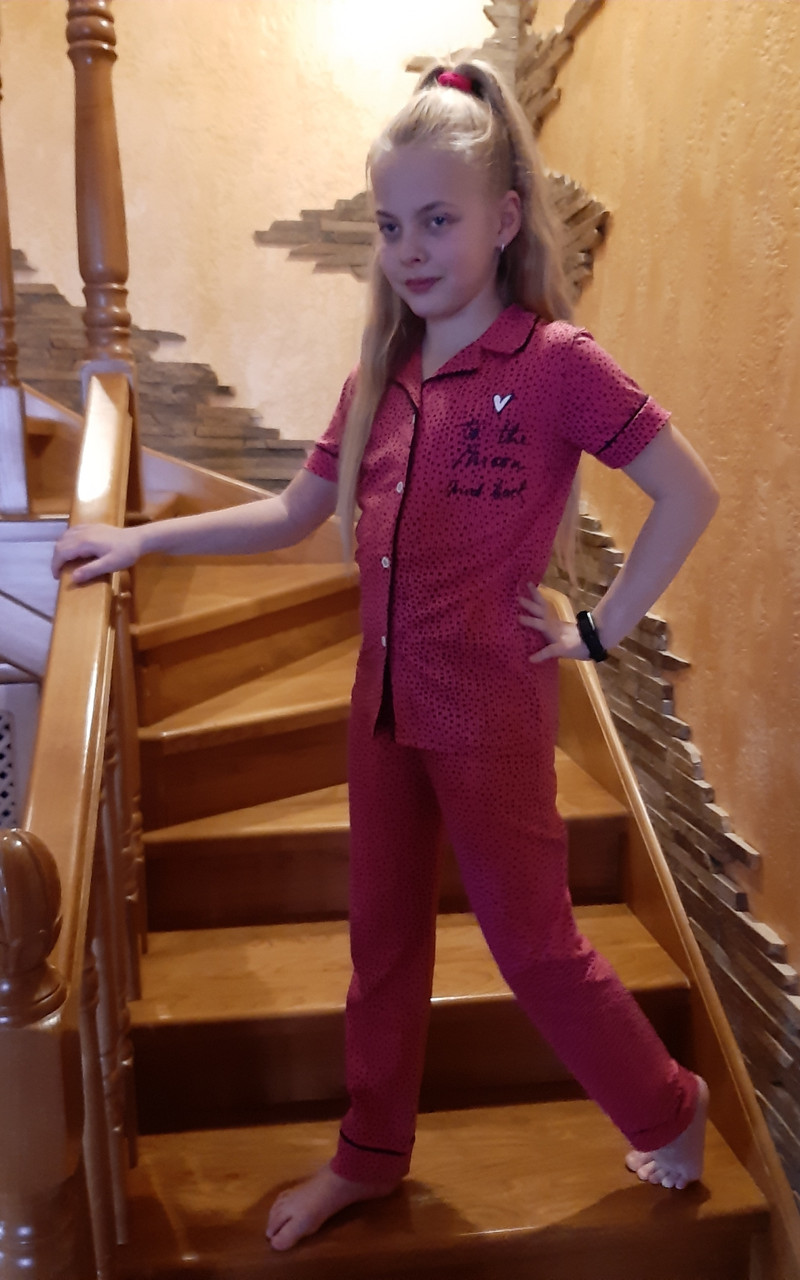 Дитячіпіжамиз довгимиштанамитакофточкоюна гудзиках. Sexen, фото 1