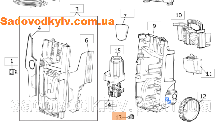 Фітинг для мийки високого тиску Oleo-Mac PW 125 C (CH28030325), фото 1