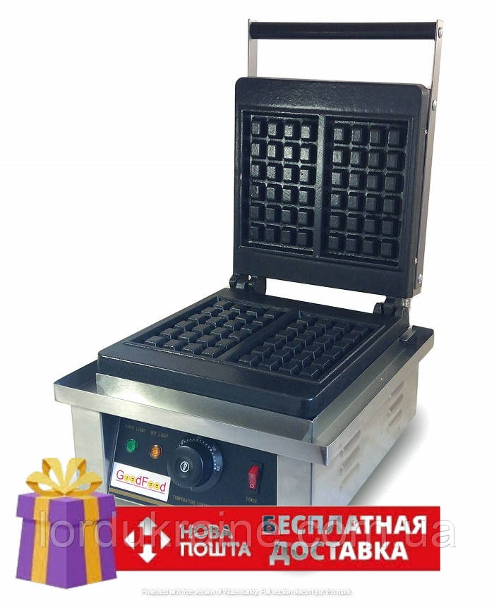Вафельниця бельгійська (квадратна) GoodFood WB1S