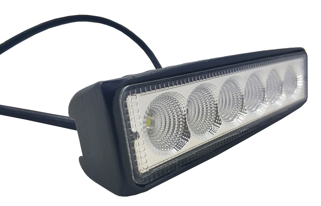 Фара LED прямокутна 18W (6 діодів), фото 1