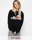 Чорний світшот ellesse | стильна кофта, фото 2