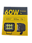 Фара LED прямокутна 60 W (12 діодів), фото 6