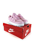 Жіночі кросівки Nike Air Force 1 '07 Shadow Pink White, рожеві шкіряні кросівки найк аїр форс 1 шадоу аір, фото 2