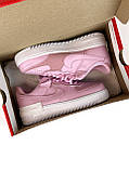 Жіночі кросівки Nike Air Force 1 '07 Shadow Pink White, рожеві шкіряні кросівки найк аїр форс 1 шадоу аір, фото 3