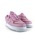 Жіночі кросівки Nike Air Force 1 '07 Shadow Pink White, рожеві шкіряні кросівки найк аїр форс 1 шадоу аір, фото 4