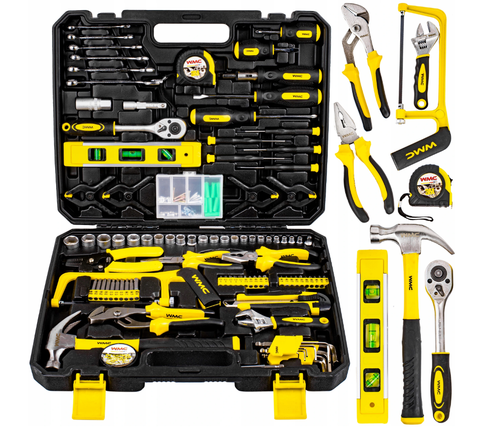 Набір електромонтажного інструменту 168 предметів WMC Tools 30168