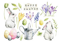 Весняна листівка "Happy Easter"
