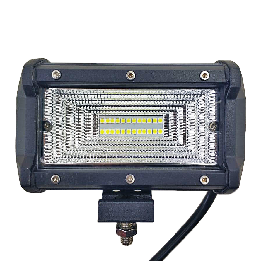 Фара LED прямокутна 72W (24 діода) 133 мм, фото 1