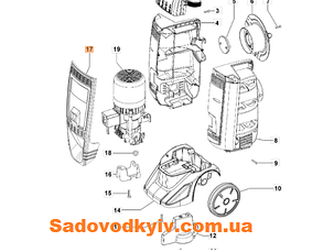 Кришка помпи для мийки високого тиску Oleo-Mac PW 136 C (CH04770226B)