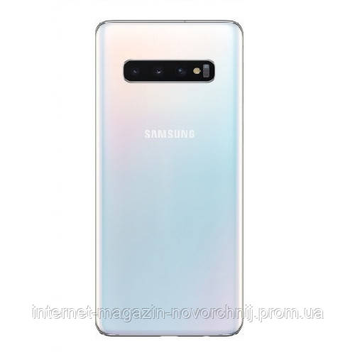Кришка задня Samsung SM-G975 Galaxy S10 Plus, White Біла, GH82-18534F, оригінал!