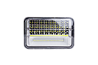 Фара LED прямокутна 45W, 15 ламп, дальній і ближній промінь 10/30V 6000K товщина: 80 мм, фото 5