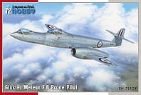 Пластикова модель 1/72 Special hobby 72424 Британський реактивний винищувач Gloster Meteor F.8 Prone Pilot