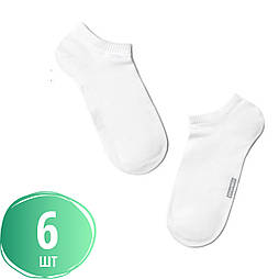 Шкарпетки чоловічі ультра короткі літні невидимки бавовняні білі ACTIVE DIWARI набір 6 пар 15С-Білоруські 74СП