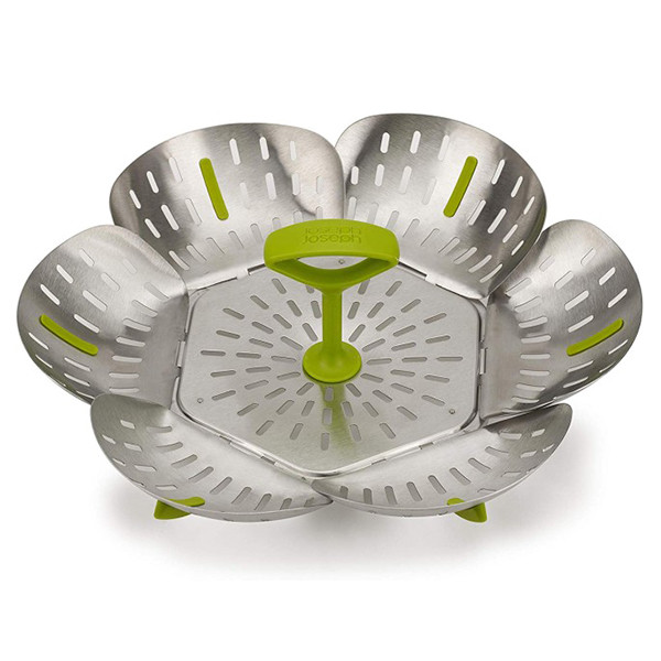 Вставка-пароварка в кастрюлю "Bloom™ Steel" 16х10см из нержавеющей стали Joseph Joseph, фото 1