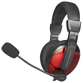 Ігрові навушники червоні з мікрофоном для геймерів комп'ютера ноутбука для дітей XTRIKE ME HP-307