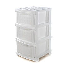 Комод R-Plastic "Компакт Плюс" 3 яруси 34*40*66см білий Комод R-Plastic "Компакт Плюс" 3 яруси 34*40*66см білий