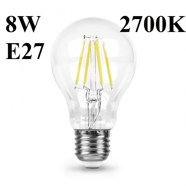 Світлодіодна лампа Feron LB-63 8W E27 2700 K